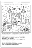 Vorschau - Mal- und Bastelvorlagen - Herbst- und Halloween-Lesemalbilder - Seite 2