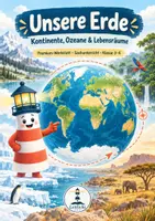 Vorschau - Arbeitsblätter - Unsere Erde Werkstatt Klasse 3–4 | Kontinente, Ozeane, Karten & Lebensräume - Deckblatt
