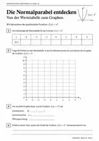 Vorschau - Arbeitsblätter - Quadratische Funktionen & Gleichungen | Klasse 10 - Seite 3