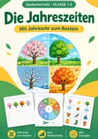 Vorschau - Arbeitsblätter - Jahreszeiten Klasse 1-2 Sachunterricht - Deckblatt