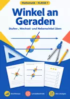 Vorschau - Arbeitsblätter - Winkel an Geraden Klasse 7 – Übungen - Deckblatt