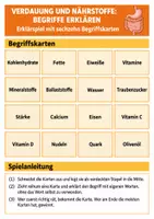 Vorschau - Arbeitsblätter - Verdauung & Nährstoffe – 3 Lernspiele Biologie Klasse 7–8 - Seite 3