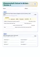 Vorschau - Unterrichtsreihen - School in Britain | Arbeitsheft + 2 Klassenarbeiten | Schulalltag, Uniform, Wortschatz, Landeskunde | Englisch Klasse 5/6 | mit Lösungen - Seite 2