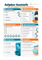 Vorschau - Arbeitsblätter - Kunststoffe und ihre Eigenschaften: Überblick + Aufgaben – Chemie Klasse 7-9 - Seite 1