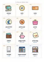 Vorschau - Arbeitsblätter - Shopping and Money | Arbeitsheft, Bildkarten, Spiele + Lernzielkontrolle | Einkaufen, Preise, Geld | Englisch Klasse 3/4 | mit Lösungen - Seite 1