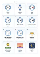 Vorschau - Arbeitsblätter - Time and Daily Routine | Arbeitsheft, Bildkarten, Spiele + Lernzielkontrolle | Uhrzeit, Tagesablauf | Englisch Klasse 3/4 | mit Lösungen - Seite 2