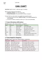 Vista previa - Hojas de trabajo - Can/Can't. Apuntes y actividades - Portada