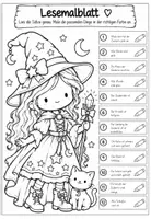 Vorschau - Arbeitsblätter - 26 Lesemalblätter Halloween - Seite 3