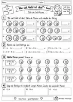 Vorschau - Arbeitsblätter - Unser Geld - Euro und Cent - Unterrichtssequenz für die 2. Klasse Mathematik und HSU - Seite 3