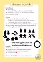 Vorschau - Mal- und Bastelvorlagen - Fensterbilder aus Transparentpapier basteln - Suncatcher Weihnachten - Kunst Weihnachten Grundschule - Kunst Klasse 2, Kunst Klasse 3, Kunst Klasse 4 - Seite 1