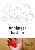 Vorschau - Mal- und Bastelvorlagen - Anhänger basteln zu Weihnachten / zum Geburtstag - Deckblatt
