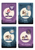 Vista previa - Tarjetas / Manipulativos - Yoga Infantil de Halloween – 28 Tarjetas de Yoga para Niños | Yoga de Halloween | Movimiento y Relajación - página 1