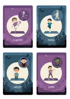 Vista previa - Tarjetas / Manipulativos - Yoga Infantil de Halloween – 28 Tarjetas de Yoga para Niños | Yoga de Halloween | Movimiento y Relajación - página 2