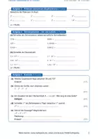 Vorschau - Klassenarbeiten - Kurztest: Quadratzahlen, Quadratwurzeln & Potenzen – Schneller Wissenscheck (Klasse 7–9) - Seite 1