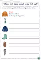 Vorschau - Arbeitsblätter - Materialpaket "Kleidung" (wachsend) DaZ - Seite 2