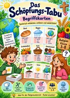 Vorschau - Spiele - Schöpfungs-Tabu – Erntedank & Schöpfung | Tabu-Spiel für Religion Klasse 3–8 - Deckblatt