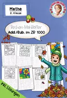 Vorschau - Arbeitsblätter - Rechenmalblätter Herbst | ZR 1000 | Klasse 3 - Deckblatt