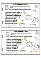 Vorschau - Arbeitsblätter - Halloween Booklet - Deckblatt