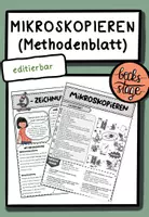 Vorschau - Merkblätter - Mikroskopieren (Methodenblätter) *editierbar* - Deckblatt