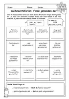 Vorschau - Arbeitsblätter - Finde jemanden der...Weihnachtsferien und Winterferien - Seite 2