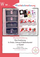 Vorschau - Fördermaterial/Inklusion - Wäschekorb-Beschriftung für Kinder | Wäsche sortieren & Ordnung im Haushalt mit Karl Kanari - Deckblatt
