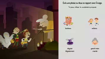 Aperçu - Présentation / Support pour le tableau - Production d'écrit - halloween - Page 2