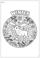 Vorschau - Mal- und Bastelvorlagen - Ausmalbilder - Winter - Seite 3