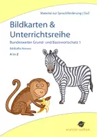 Vorschau - Unterrichtsreihen - Grundwortschatz Klasse 1 - Unterrichtsreihe zur Wortschatzarbeit mit Bildkarten (Klasse 2 | A1) - Deckblatt