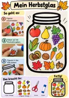 Vorschau - Mal- und Bastelvorlagen - Mein Herbstglas – Bastel- und Malvorlagen - Deckblatt