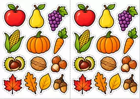 Vorschau - Mal- und Bastelvorlagen - Mein Herbstglas – Bastel- und Malvorlagen - Seite 1