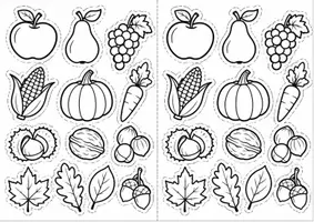 Vorschau - Mal- und Bastelvorlagen - Mein Herbstglas – Bastel- und Malvorlagen - Seite 2
