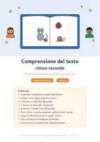 anteprima - Esercizi - Comprensione del testo classe seconda: 20 letture graduate - Pagina di copertina
