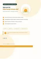 Vorschau - Unterrichtsreihen - Warum gibt es die Welt? Ein sinnlicher Einstieg in die Frage nach Schöpfung - Deckblatt