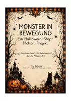 Vorschau - Unterrichtsreihen - Monster in Bewegung – Halloween Stop-Motion - Deckblatt