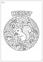 Vorschau - Mal- und Bastelvorlagen - Ausmalbilder - Herbst - Seite 3