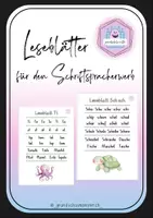 Vorschau - Arbeitsblätter - Leseblätter für den Schriftspracherwerb - Deckblatt
