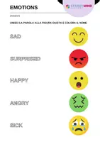 anteprima - Esercizi - Indovina le Emozioni - Guess the Emotions /Inglese Beginner - Pagina 1