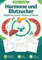 Vorschau - Arbeitsblätter - Hormone und Blutzucker Klasse 9 üben - Deckblatt