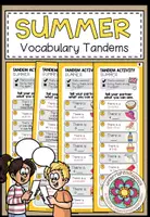 Vorschau - Fördermaterial/Inklusion - Summer / Sommer – Englisch Wortschatz üben | Vocabulary Partnerarbeit 3.–5. Klasse - Deckblatt