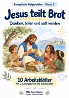 Vorschau - Arbeitsblätter - Jesus teilt Brot | Religion Klasse 2 Arbeitsblätter | Evangelische Religionslehre | 10 Arbeitsblätter als PDF - Deckblatt