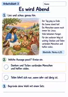 Vorschau - Arbeitsblätter - Jesus teilt Brot | Religion Klasse 2 Arbeitsblätter | Evangelische Religionslehre | 10 Arbeitsblätter als PDF - Seite 3