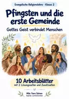 Vorschau - Arbeitsblätter - Pfingsten und die erste Gemeinde | Religion Klasse 2 Arbeitsblätter | Evangelische Religionslehre | 10 Arbeitsblätter als PDF - Deckblatt
