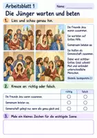 Vorschau - Arbeitsblätter - Pfingsten und die erste Gemeinde | Religion Klasse 2 Arbeitsblätter | Evangelische Religionslehre | 10 Arbeitsblätter als PDF - Seite 1
