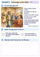 Vorschau - Arbeitsblätter - Pfingsten und die erste Gemeinde | Religion Klasse 2 Arbeitsblätter | Evangelische Religionslehre | 10 Arbeitsblätter als PDF - Seite 3