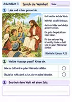 Vorschau - Arbeitsblätter - Miteinander leben wie Jesus | Religion Klasse 2 Arbeitsblätter | Evangelische Religionslehre | 10 Arbeitsblätter als PDF - Seite 3