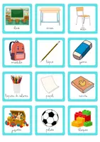 Vista previa - Refuerzo / NEE / Materiales de apoyo - tarjetas de vocabulario - página 1