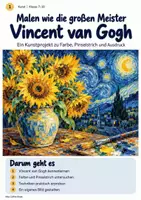 Vorschau - Unterrichtsreihen - Malen wie Vincent Van Gogh / Post-Impressionismus / Sternennacht (Kunst 7.-8. Klasse) - Seite 1