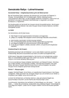 Vorschau - Stationenlernen - Demokratie Rallye – Stationsarbeit - Gruppenarbeit - Seite 1
