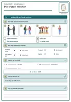 Vorschau - Arbeitsblätter - DaZ/DaF A1: Wiederholung, die ersten Wochen - Seite 1
