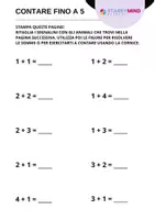 anteprima - Esercizi - Impara a Contare Fino a 20 / Matematica Facile - Pagina 1